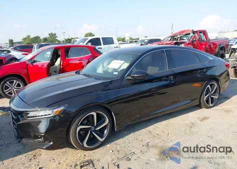 2021 Honda Accord Sport из США, поврежденный, VIN 1HGCV1F3XMA005052